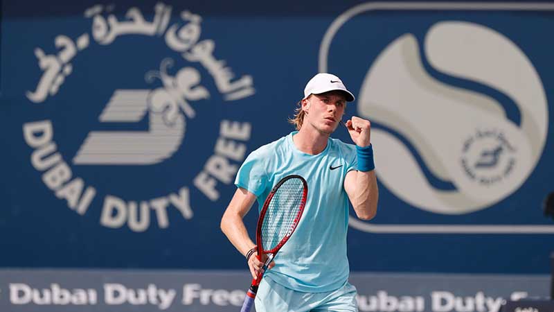 Denis Shapovalov advances to Dubai tennis quarterfinals