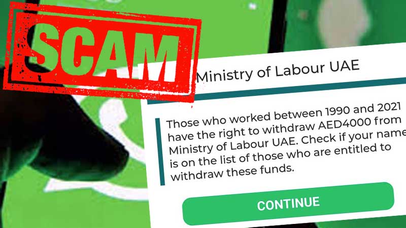 Scam busted: No Dh4,000 from UAE labour authority