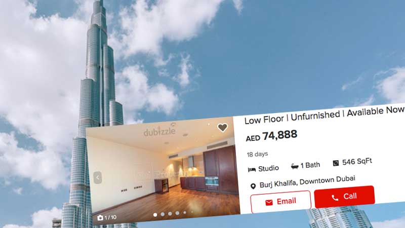 Live in Burj Khalifa for Dh74,888 as Dubai rents continue to drop