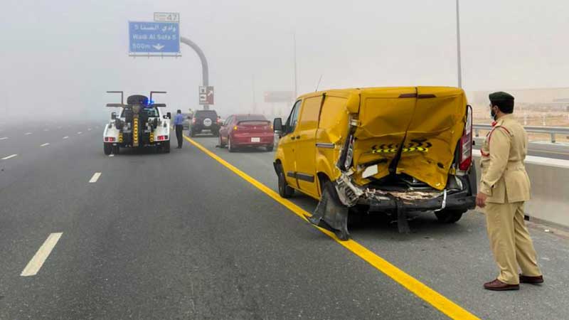28-car pile-up on Dubai Emirates Road leaves 1 injured