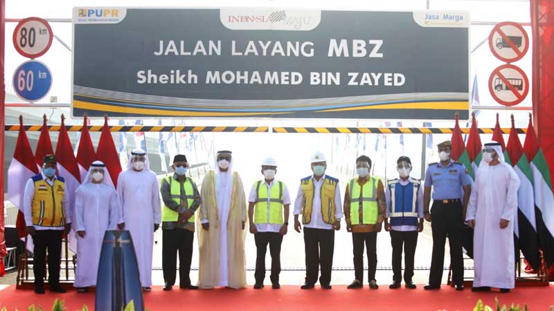 Road in Indonesia named after Sheikh Mohamed bin Zayed