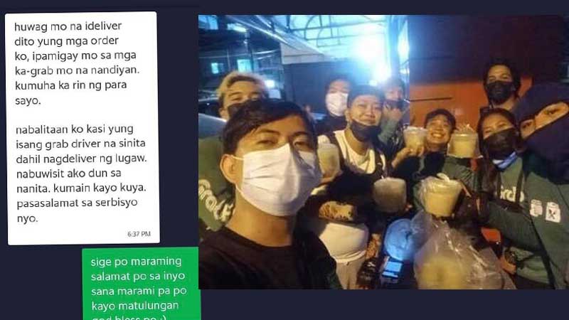 Makati delivery riders get free food after lugaw controversy
