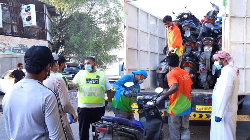 Sharjah police seize e-scooters, bicycles and motorbikes