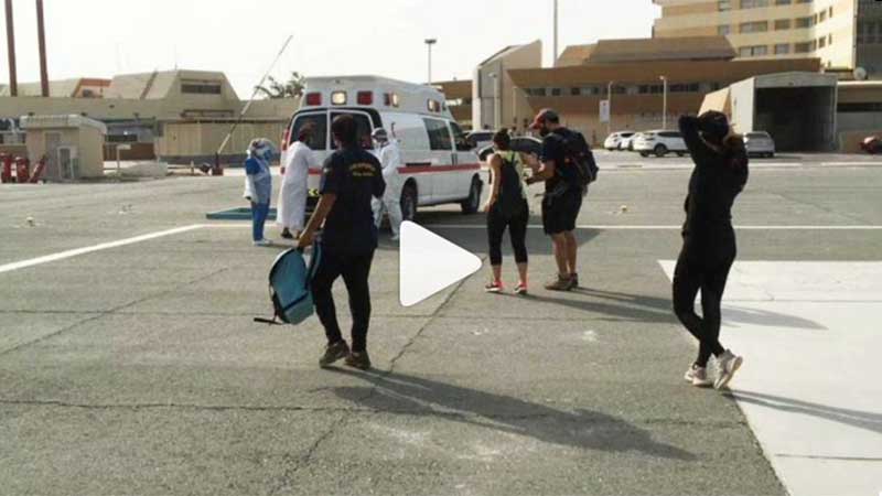 Video: 9 trapped hikers rescued in Ras Al Khaimah