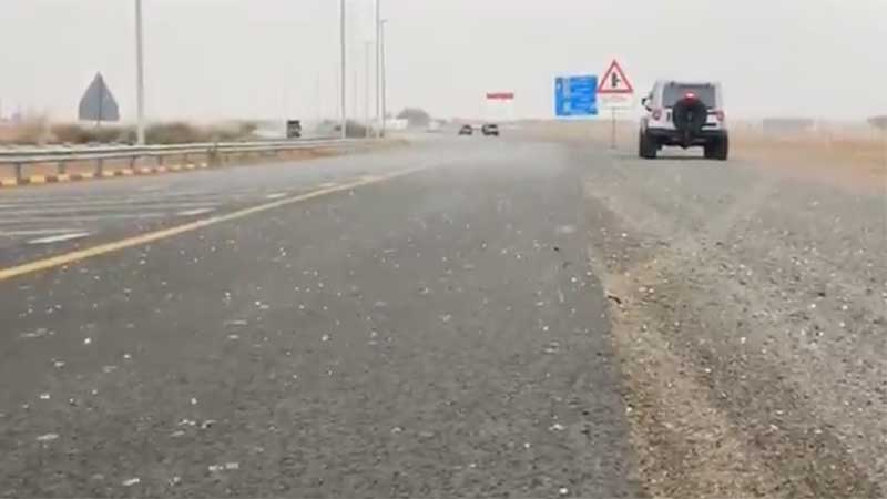 Watch: More unstable weather forecast as rain, hail hit UAE