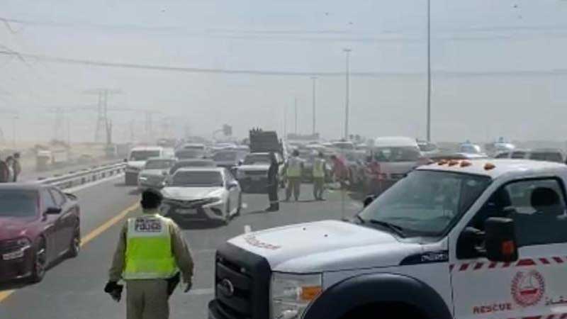 Dubai 34 car pile-up: police issue fresh warning after 4 injured