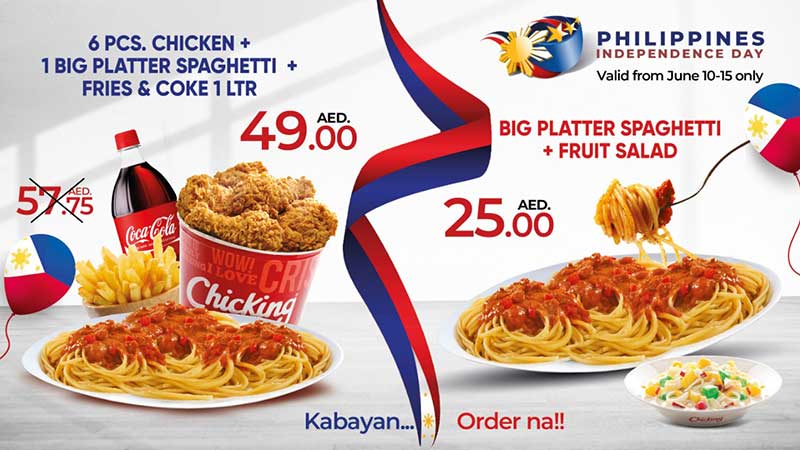 Chicking in UAE launches Philippine Independence Day deals
