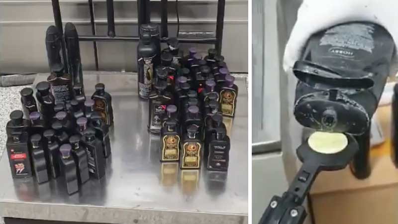 Heroin hidden in shampoo bottles on Dubai flight seized