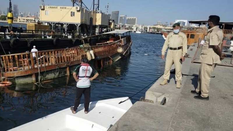 Sinking Dubai floating restaurant rescued at Dubai Creek