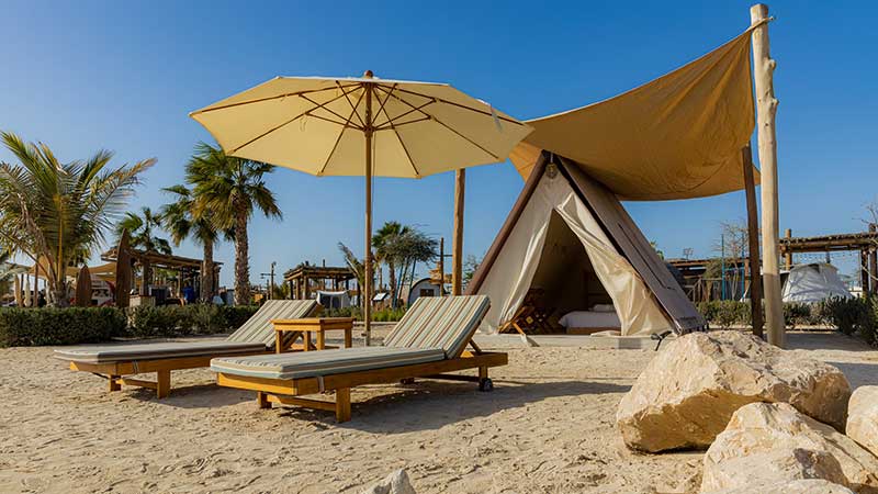 Beachside camping on Hudayriyat island for Dh59