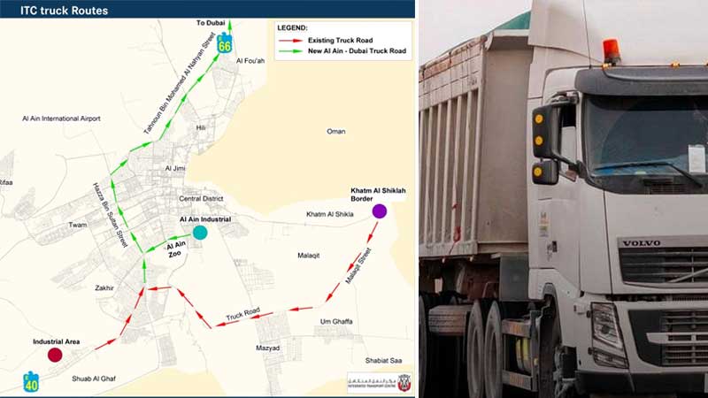 Trucks can now use Al Ain-Dubai Road during off-peak hours