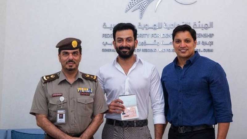 Indian actor Prithviraj gets UAE Golden Visa