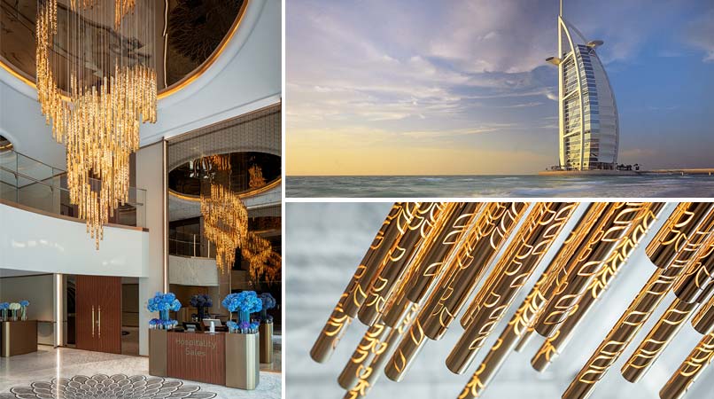 Burj Al Arab unveils new lobby with stunning centerpiece