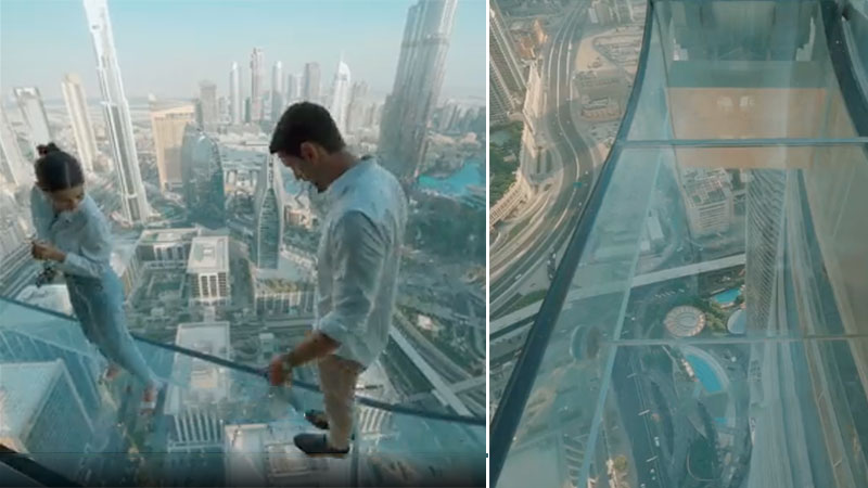 New Dubai attraction lets you walk on glass high in the sky