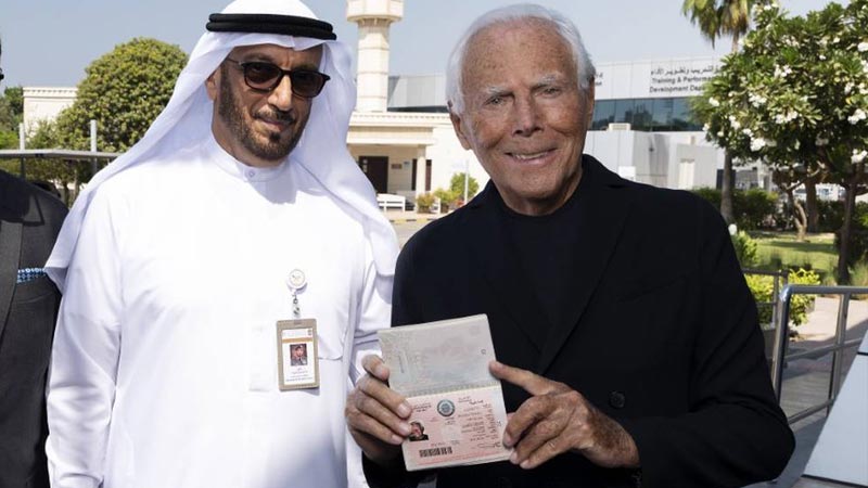 Giorgio Armani gets UAE Golden Visa as iconic Armani Hotel Dubai turns 10