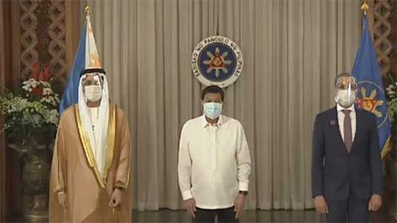 Philippine President Duterte receives new UAE ambassador