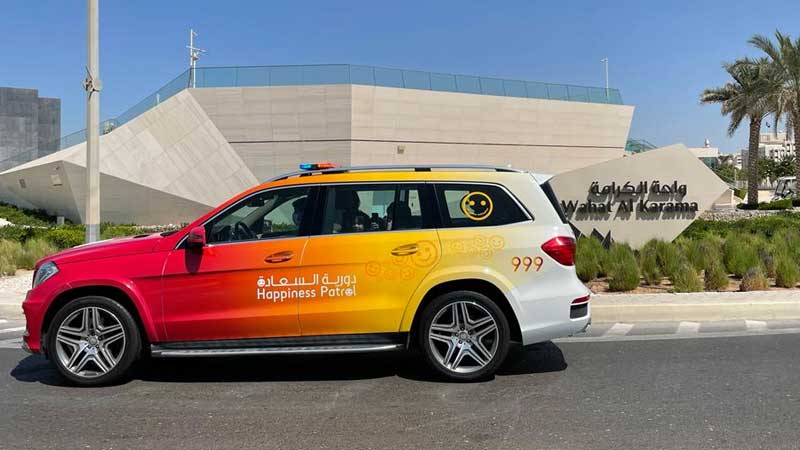 If this Abu Dhabi police patrol stops you, it’s your lucky day!