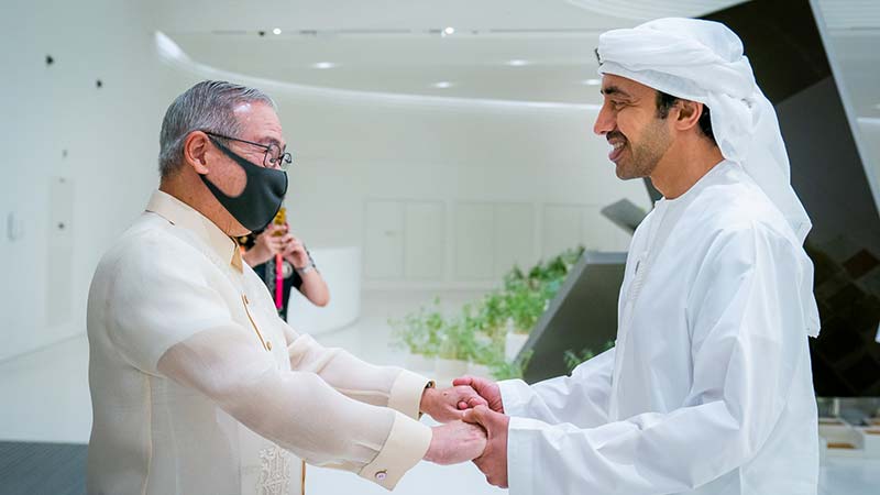 Teodoro Locsin meets Sheikh Abdullah at Expo 2020 Dubai