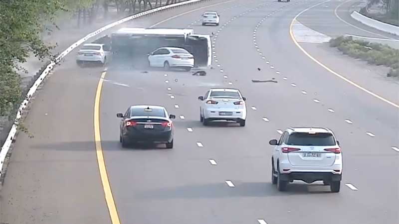 Horrific car crashes in Abu Dhabi: Police release video footage