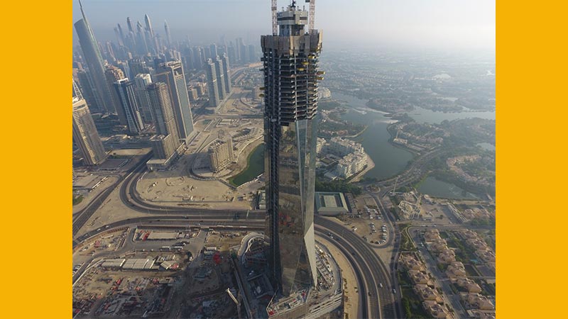 First supertower in Uptown Dubai District nears completion