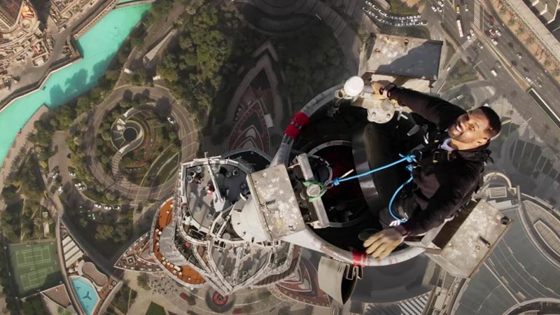 Will Smith climbs Burj Khalifa for YouTube series