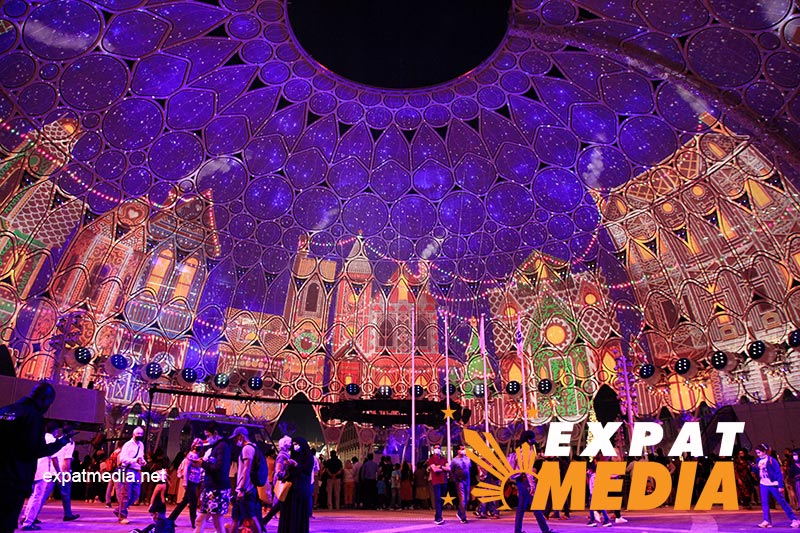 Festive cheer at Expo 2020 Dubai on December 25, 2021.