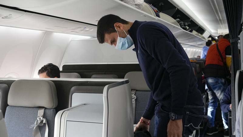 Novak Djokovic flies to Belgrade from Dubai after Australia deportation