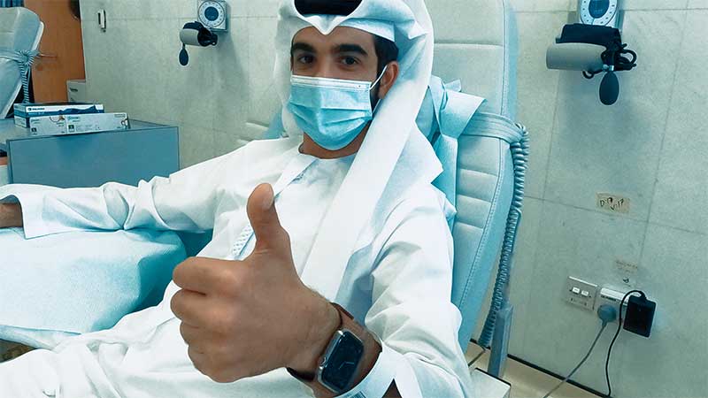 Covid-19 infected individuals can donate blood, says SEHA
