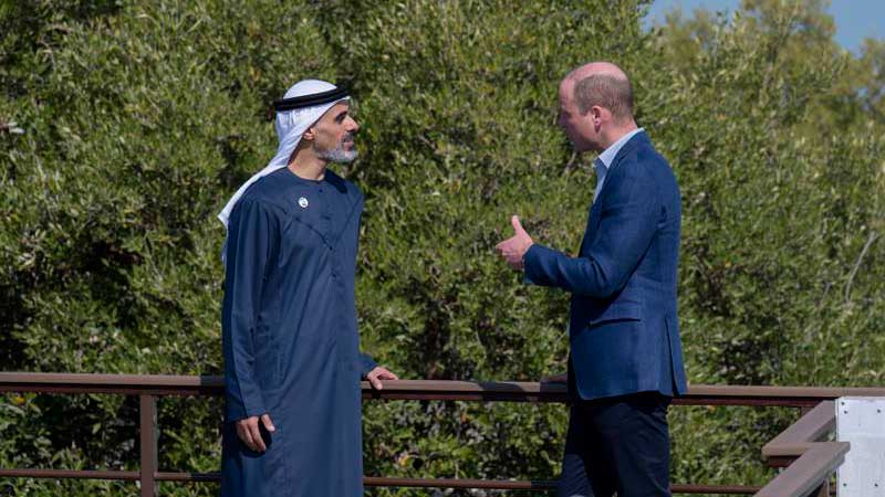 Prince William visits UAE, plants saplings with Sheikh Khaled bin Mohamed