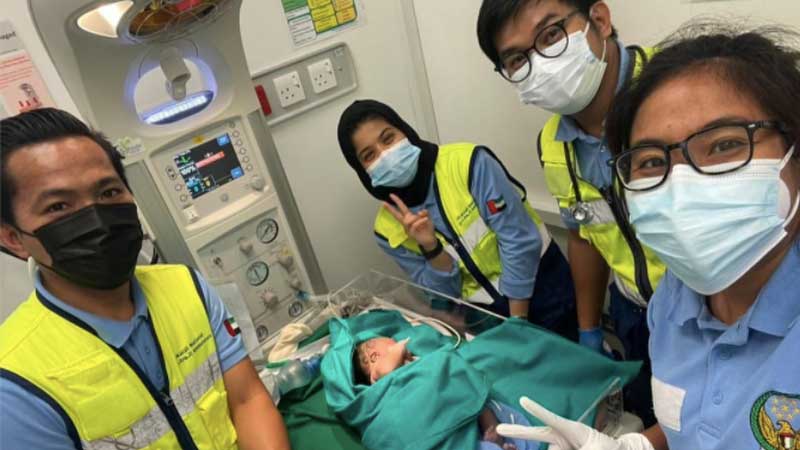 Woman gives birth in ambulance in Ajman
