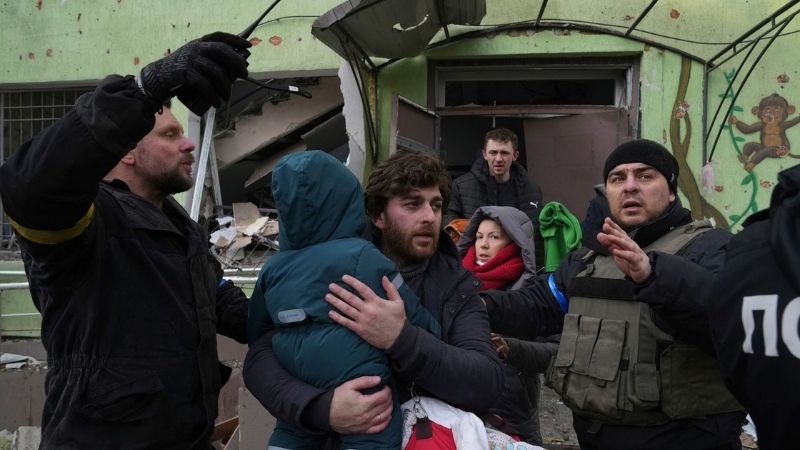 Zelensky accuses Russia of genocide as Russian forces bomb children's hospital