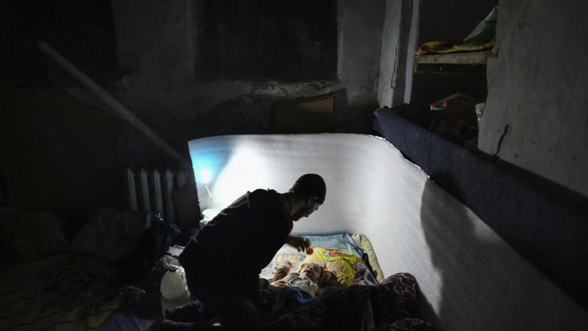 Orphans in freezing cellars taken to Russian-controlled territory