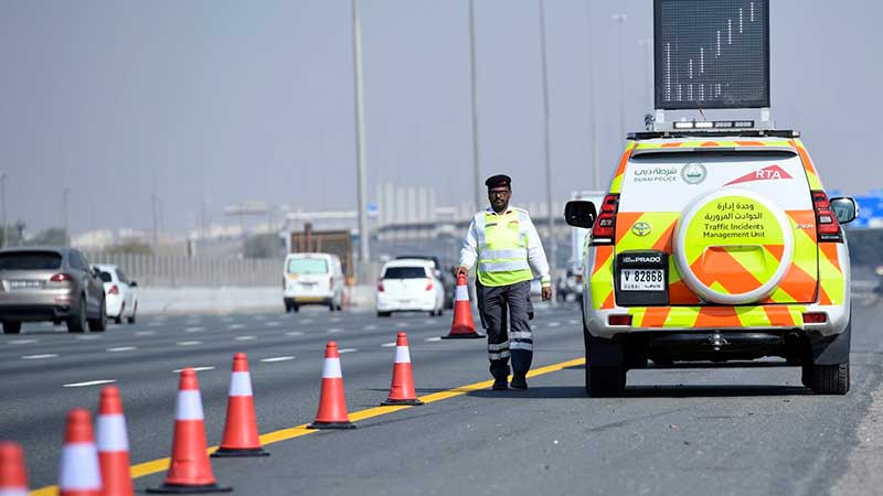 Traffic police in Dubai