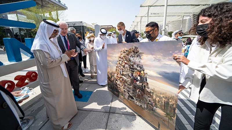 Look: Sheikh Nahyan receives gift from France at Expo 2020 Dubai