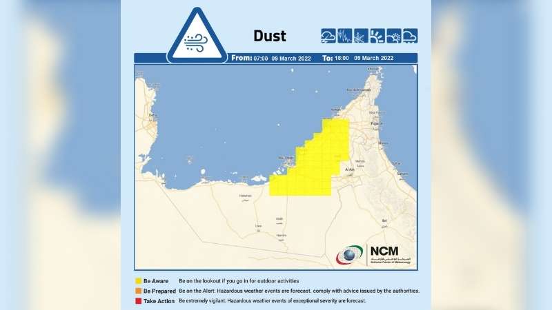 UAE weather: Wind and dust warning in Dubai, Abu Dhabi