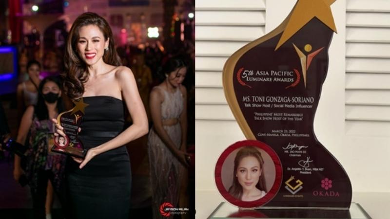 Toni Gonzaga hailed as the ‘Most Remarkable Talk Show Host' in the Philippines