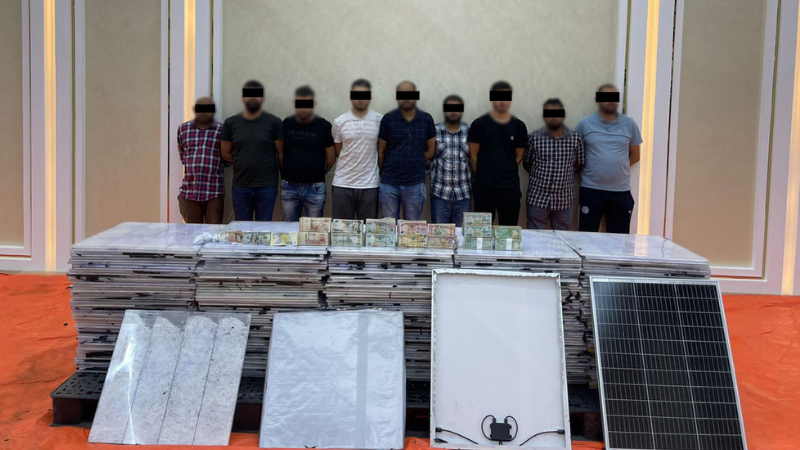 Ten residents attempt to smuggle Dh68.64 million worth of crystal meth through solar panels in UAE