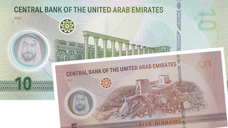 LOOK: New five dirham, ten dirham UAE polymer banknotes