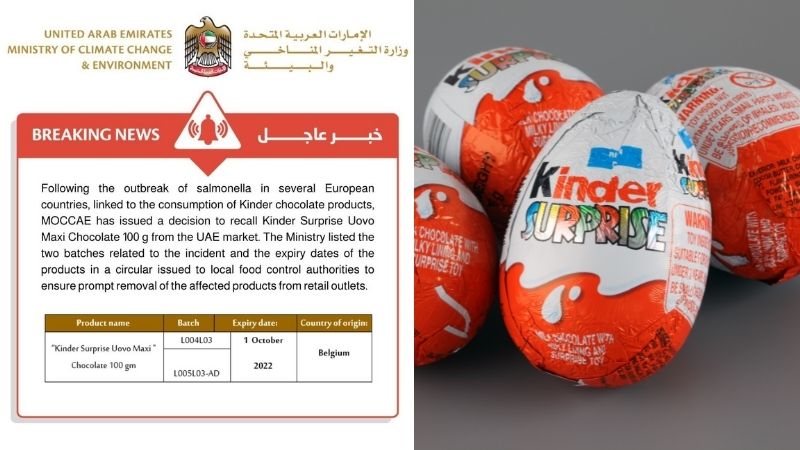 UAE ministry recalls Kinder Surprise Uovo Maxi chocolate