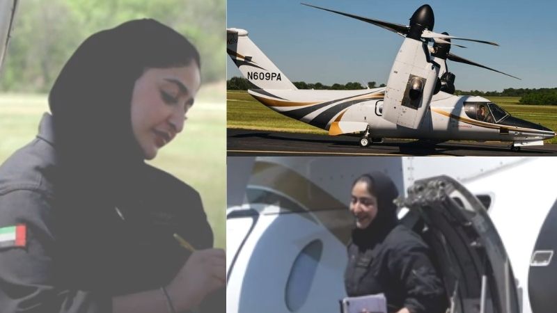 Dubai royalty Sheikha Mozah is the first woman to pilot a ‘tiltrotor’