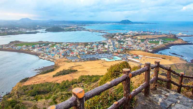 The island of Jeju in South Korea.