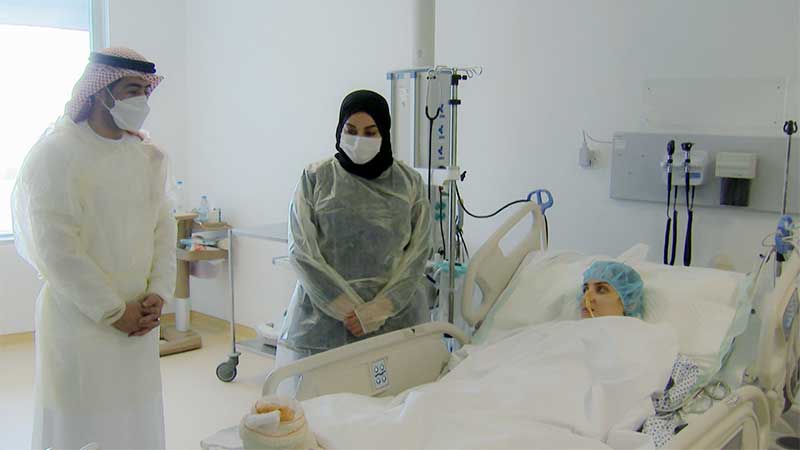 Arab woman who saved people from Abu Dhabi building fire recovering in hospital