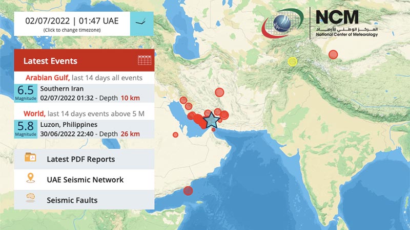 UAE residents feel tremors after strong quake hits Iran