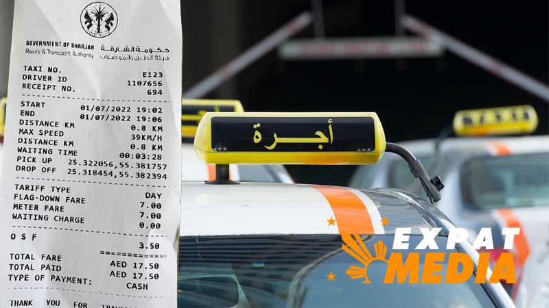 Sharjah minimum taxi fare now Dh17.50, meter rate to change every month