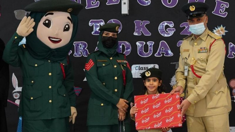 Dubai Police grants a 6-year-old’s wish to be an officer for a day