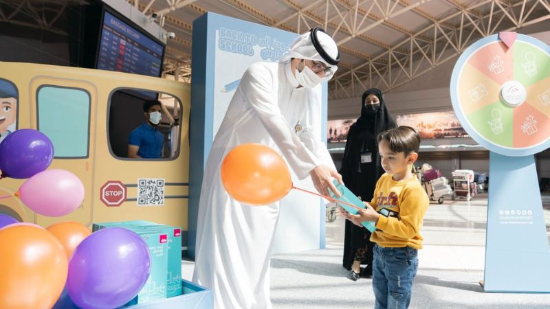 Sharjah Airport welcomes children and families back to school