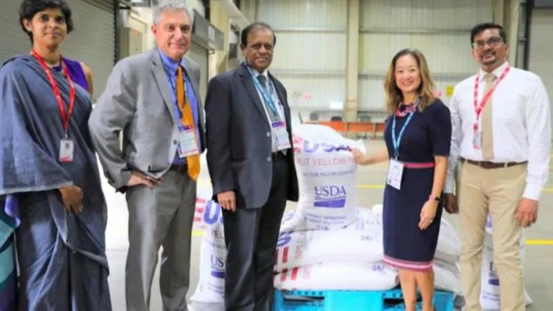 US donates food to feed Sri Lankan school children