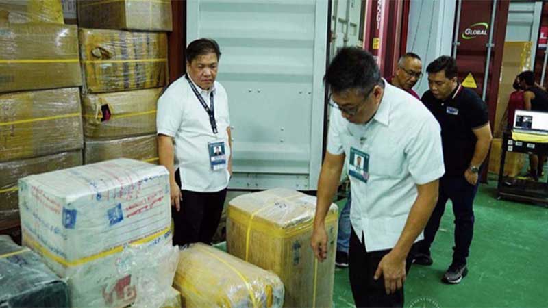 Abandoned balikbayan boxes in the Philippines