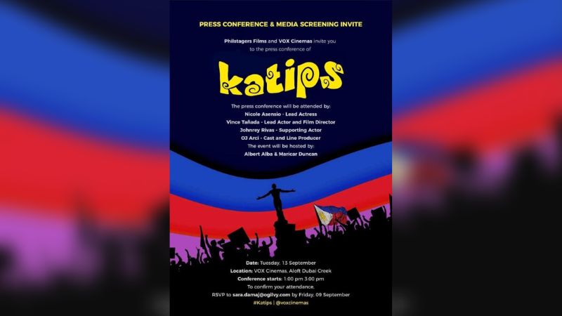 Martial Law film, FAMAS 2022 winner ‘Katips’ is screening in UAE