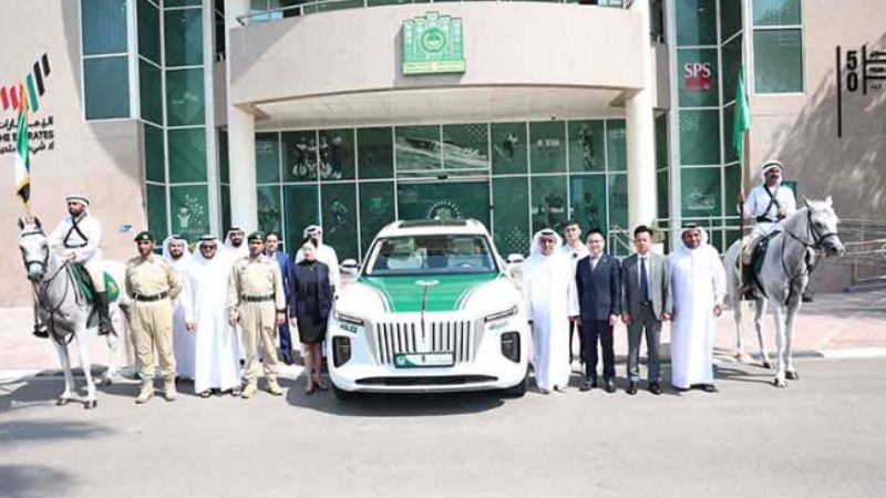 First Electric Vehicle Added to Dubai Police Fleet of Luxury Patrols